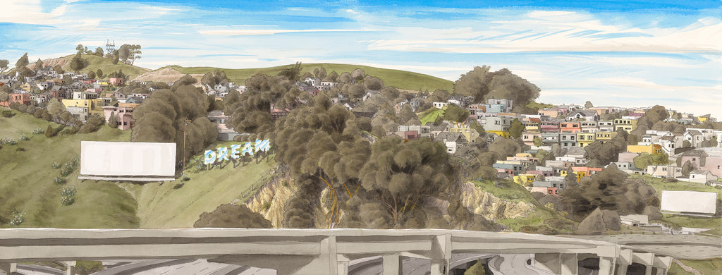 Bernal Hill Dream • Original Drawing 2 of 2
