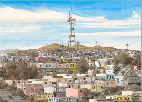 • SALE • Framed - Bernal Color Print