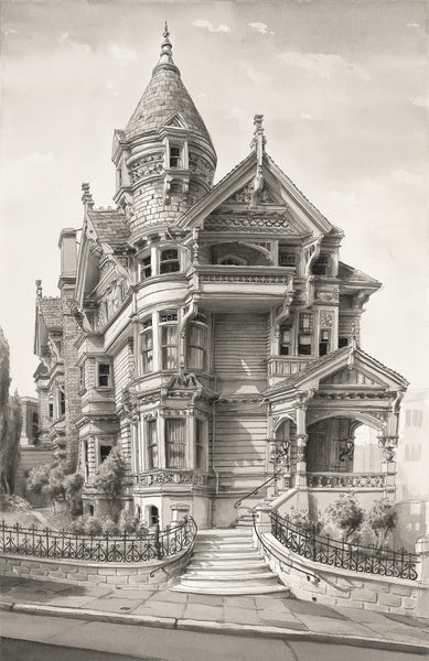 • SALE • Framed - Haas Lilienthal House